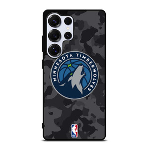 MINNESOTA TIMBERWOLVES BLACK CAMO Samsung Galaxy S25 Ultra Case Cover