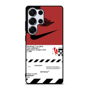 NIKE AIR JORDAN OFF WHITE LOGO Samsung Galaxy S25 Ultra Case Cover