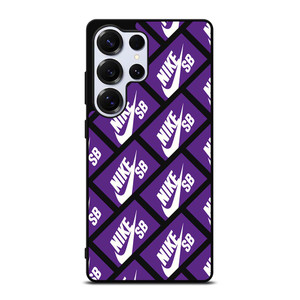 NIKE SB SKATEBOARD BOX PATTERN PURPLE Samsung Galaxy S25 Ultra Case Cover