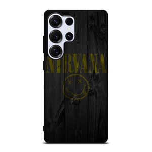 NIRVANA ROCK BAND WOODEN LOGO Samsung Galaxy S25 Ultra Case Cover