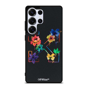 OFF WHITE COLORFUL FLOWER Samsung Galaxy S25 Ultra Case Cover