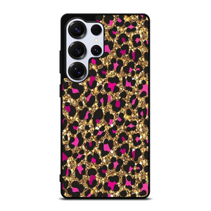 PINK LEOPARD GLITTER SKIN Samsung Galaxy S25 Ultra Case Cover
