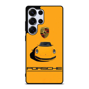 PORSCHE CAR LOGO YELLOW Samsung Galaxy S25 Ultra Case Cover