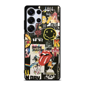 ROCK AND ROLL BAND COLLAGE Samsung Galaxy S25 Ultra Case Cover