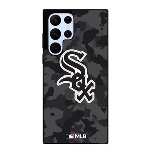 CHICAGO WHITE SOX BASEBALL BLACK CAMO Samsung Galaxy S22 Ultra Case Cover