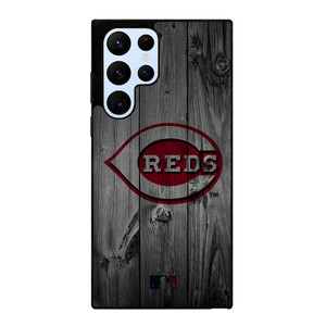 CINCINNATI REDS BASEBALL MLB WOOD LOGO Samsung Galaxy S22 Ultra Case Cover