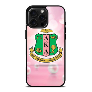 AKA PINK AND GREEN LOGO 2 iPhone 16 Pro Max Case Cover