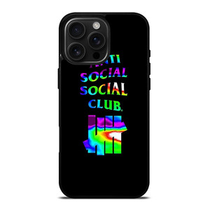 ANTI SOCIAL CLUB UNDEFEATED RAINBOW iPhone 16 Pro Max Case Cover