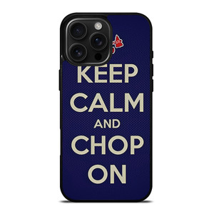ATLANTA BRAVES CHOP ON BASEBALL iPhone 16 Pro Max Case Cover