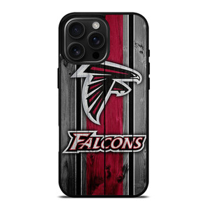 ATLANTA FALCONS WOODEN LOGO iPhone 16 Pro Max Case Cover