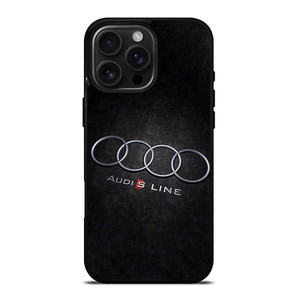 AUDI S LINE CAR EMBLEM iPhone 16 Pro Max Case Cover AUDI S LINE CAR EMBLEM iPhone 16 Pro Max Case Cover