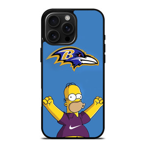 BALTIMORE RAVENS NIKE THE SIMPSONS iPhone 16 Pro Max Case Cover