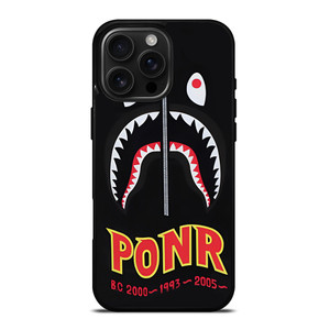 BAPE BATHING APE X PONR iPhone 16 Pro Max Case Cover BAPE BATHING APE X PONR iPhone 16 Pro Max Case Cover