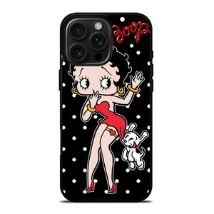 BETTY BOOP POLKA DOT CARTOON  iPhone 16 Pro Max Case Cover