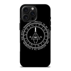 BILL CIPHER WHEEL BLACK iPhone 16 Pro Max Case Cover BILL CIPHER WHEEL BLACK iPhone 16 Pro Max Case Cover
