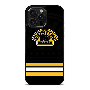 BOSTON BRUINS LOGO STRIPED iPhone 16 Pro Max Case Cover