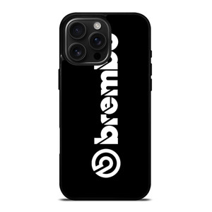 BREMBO DISC BRAKE BLACK LOGO iPhone 16 Pro Max Case Cover