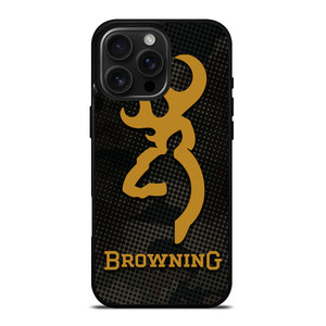 BROWNING ARMS CAMO CARBON iPhone 16 Pro Max Case Cover