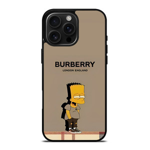 BURBERRY LONDON THE SIMPSONS iPhone 16 Pro Max Case Cover BURBERRY LONDON THE SIMPSONS iPhone 16 Pro Max Case Cover