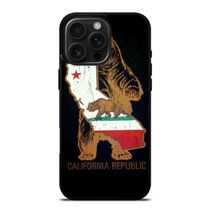 CALIFORNIA REPUBLIC BEAR ICON iPhone 16 Pro Max Case Cover