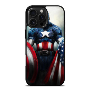 CAPTAIN AMERICA MARVEL ART iPhone 16 Pro Max Case Cover