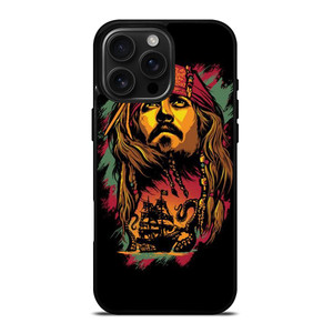 CAPTAIN JACK PIRATES OF THE CARIBBEAN ART iPhone 16 Pro Max Case Cover