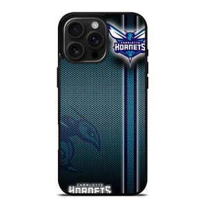 CHARLOTTE HORNETS METAL LOGO iPhone 16 Pro Max Case Cover