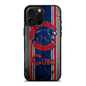 CHICAGO CUBS WOODEN LOGO iPhone 16 Pro Max Case Cover