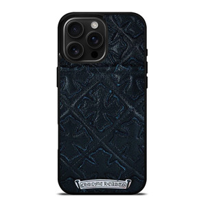 CHROME HEARTS LEATHER iPhone 16 Pro Max Case Cover