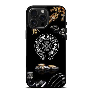 CHROME HEARTS METAL LOGO iPhone 16 Pro Max Case Cover