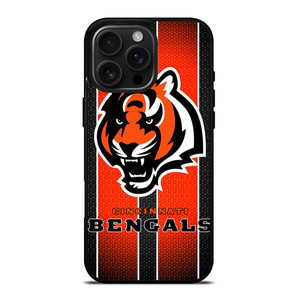 CINCINNATI BENGALS METAL SYMBOL iPhone 16 Pro Max Case Cover CINCINNATI BENGALS METAL SYMBOL iPhone 16 Pro Max Case Cover