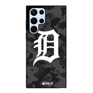 DETROIT TIGERS BASEBALL BLACK CAMO Samsung Galaxy S22 Ultra Case Cover