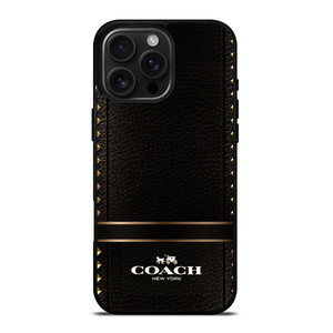 COACH BELT TEXTURE iPhone 16 Pro Max Case Cover