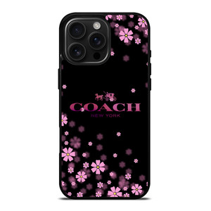 COACH FLOWERS PURPLE iPhone 16 Pro Max Case Cover