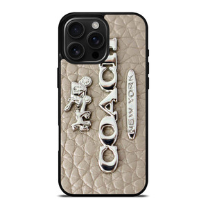 COACH LOGO GLOWING TEXTURE iPhone 16 Pro Max Case Cover