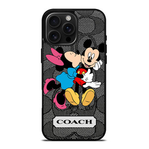 COACH MINNIE MICKEY MOUSE KISS iPhone 16 Pro Max Case Cover