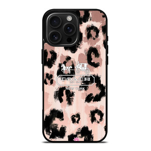 COACH NEW YORK LEOPARD SKIN iPhone 16 Pro Max Case Cover COACH NEW YORK LEOPARD SKIN iPhone 16 Pro Max Case Cover