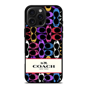 COACH NEW YORK PATTERN COLOR iPhone 16 Pro Max Case Cover
