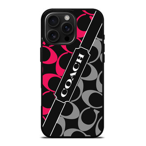 COACH NEW YORK RED WHITE iPhone 16 Pro Max Case Cover