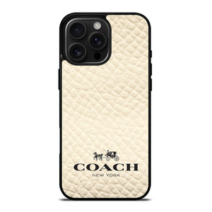 COACH NEW YORK WHITE iPhone 16 Pro Max Case Cover