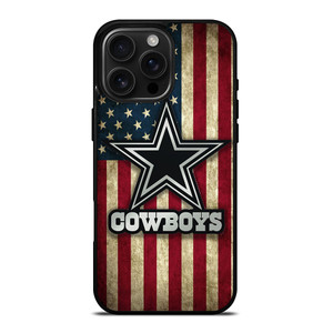 DALLAS COWBOYS AMERICAN FLAG iPhone 16 Pro Max Case Cover