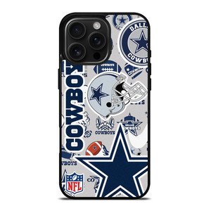 DALLAS COWBOYS NFL STICKER BOMB iPhone 16 Pro Max Case Cover
