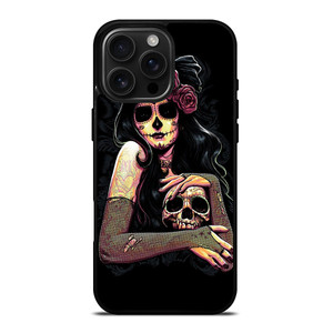DAY OF THE DEAD ART iPhone 16 Pro Max Case Cover