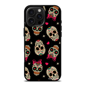 DAY OF THE DEAD CUTE PATTERN iPhone 16 Pro Max Case Cover