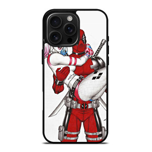 DEADPOOL HARLEY QUINN CARTOON iPhone 16 Pro Max Case Cover