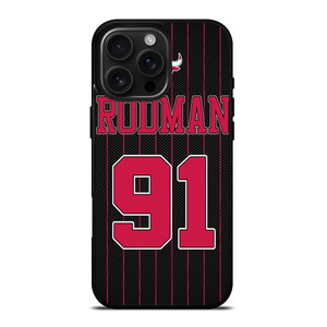 DENNIS RODMAN CHICAGO BULLS 2 iPhone 16 Pro Max Case Cover