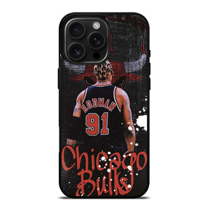 DENNIS RODMAN CHICAGO BULLS RETRO iPhone 16 Pro Max Case Cover