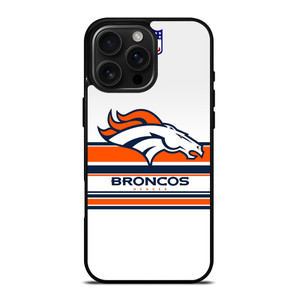 DENVER BRONCOS STRIPE LOGO iPhone 16 Pro Max Case Cover