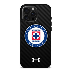 DEPORTIVO CRUZ AZUL CARBON LOGO iPhone 16 Pro Max Case Cover