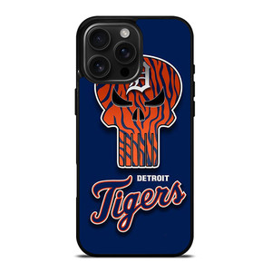 DETROIT TIGERS SKULL LOGO iPhone 16 Pro Max Case Cover